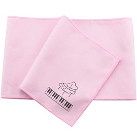 Ruiwaer Pink Piano Keys Cover Keyboard Dust Proof Flannel Cloth for 88 Keys Electronic Keyboard, Digital Piano, Yamaha, Casio, Roland, Consoles