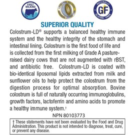 GastroDefense,Colostrum-LD Capsules – 120 Count – Liposomal Delivery for Enhanced Absorption – Immune & Gut Health Support,Unflavored