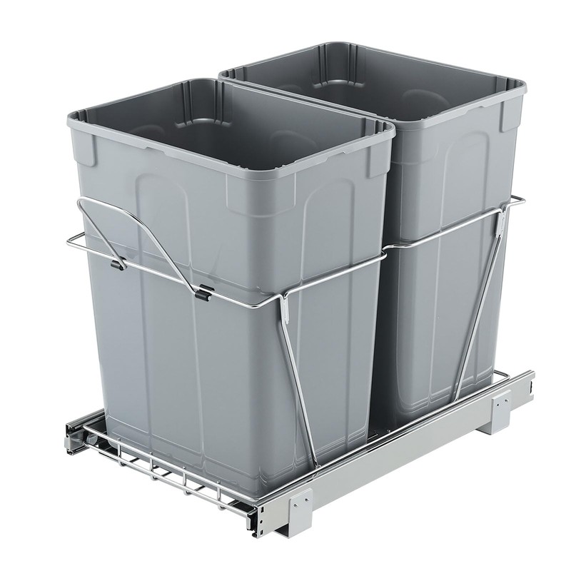 VEVOR Pullout Trash Can for Kitchen Cabinets, 35 QT x2