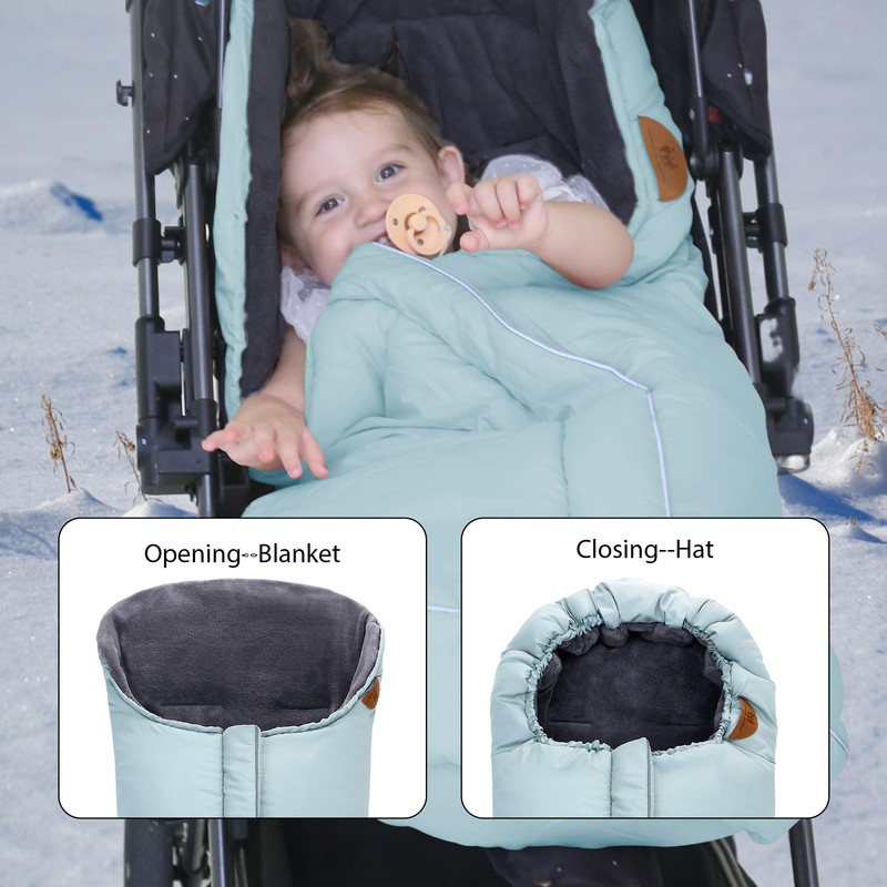 Footmuff Baby Seat for Pushchair Buggy Universal Winter Baby, light
