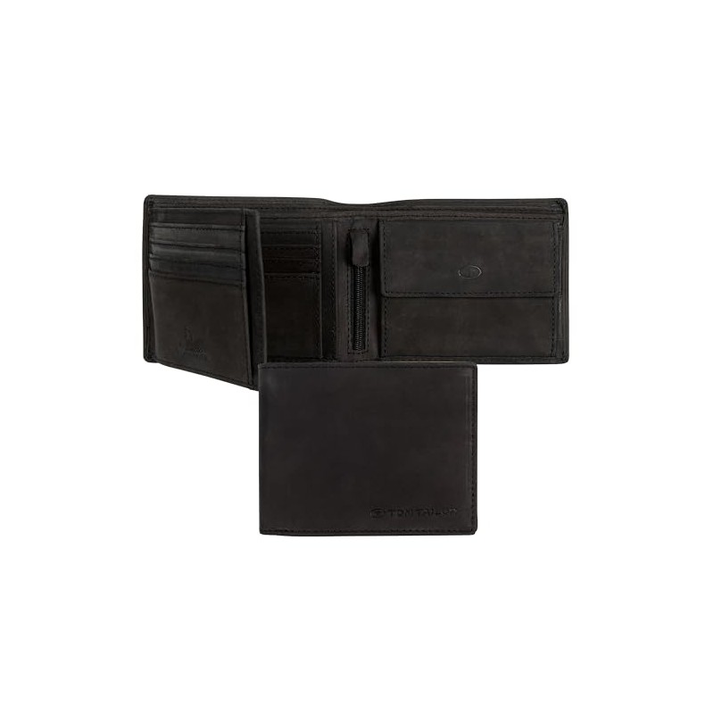 Tom Tailor Men’s Ron Wallet - Black -