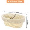Bread Proofing Basket - 30cm Oval Banneton Proofing Basket, Natural
