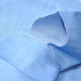 AIVYNA Indigo Blue 5.0 oz 100% Cotton Denim Chambray Fabric,56 Inches Wide, by The Yard Light Col(Light 1Y)