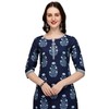 FIORRA Kurta recto de algodón puro con pantalón SET0046 para