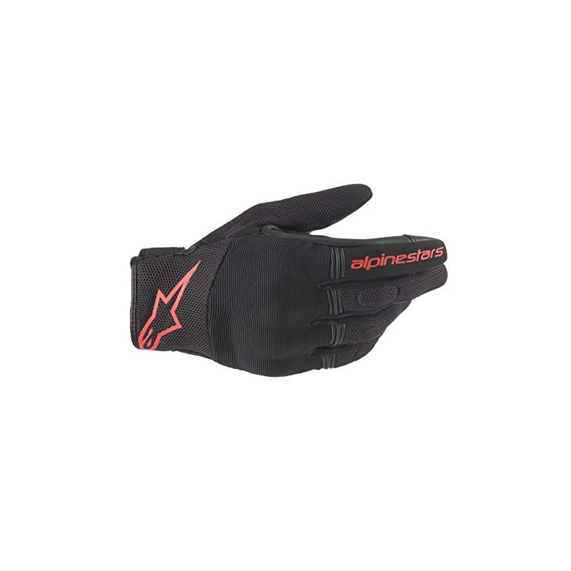 Alpinestars Motorcycle Gloves Black/Red Flow (Size: L) COPPER Gloves (356
