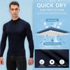 Tesuwel Mens Thermal Shirts Long Sleeve 1/4 Zip Cycling Ski