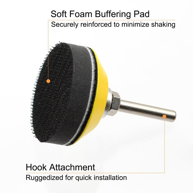5 Set 2 Inch Hook & Loop Sanding Pad for