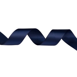 AVANAVA 1 Inch Wide Double Face Satin Ribbon - 50 Yards (370-Navy)