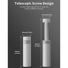 upHere GPU Support Bracket,Graphics Card GPU Support, Video Card Sag Holder Bracket, GPU Stand,White,M(49mm-80mm)