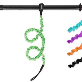 LINGVUM Kayak Paddle Leash Stretchable Paddle Strap Coiled Lanyard Rope for Kayaking Canoing Boating, Fishing Poles Rods, Kayak Paddle Accessories