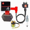 Regulator Rectifier & Relay Ignition Coil Spark Plug Kit for