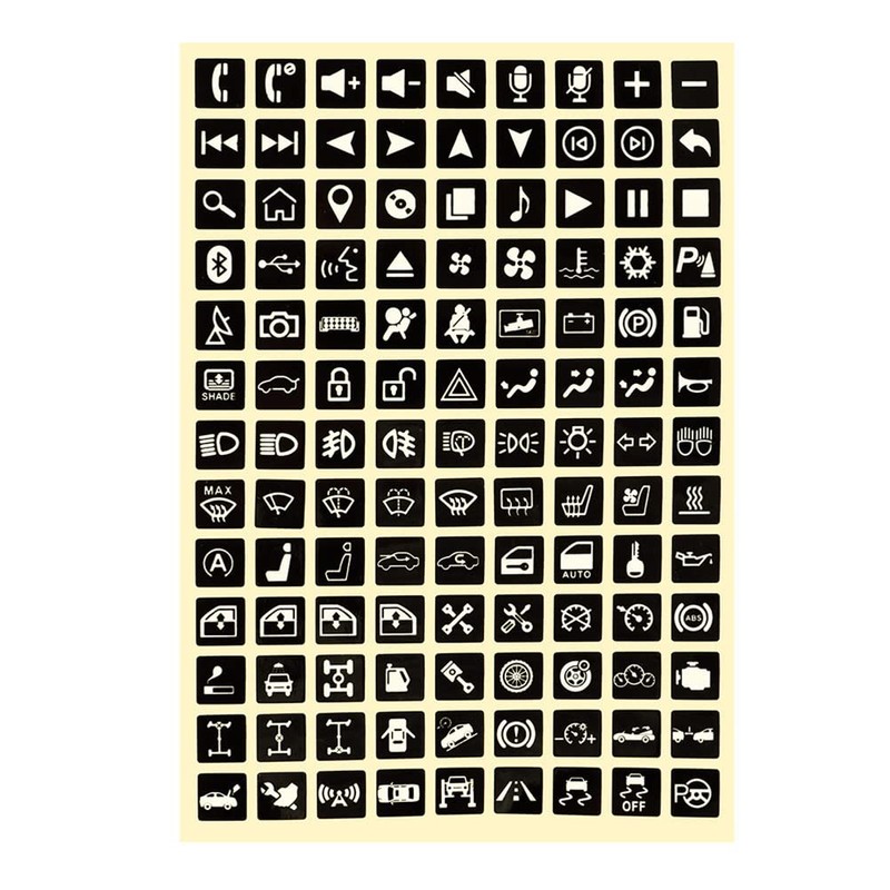 Car Sticker Switch Relay Decals Night Safety Luminous Centre Console