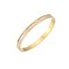 MILAKOO 14K Gold Plated Stainless Steel Bracelets Distance Love Rhinestone