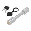 Barbell-Style Hitch Pin Anti-Theft Tow Receiver Locking Coupler with 2