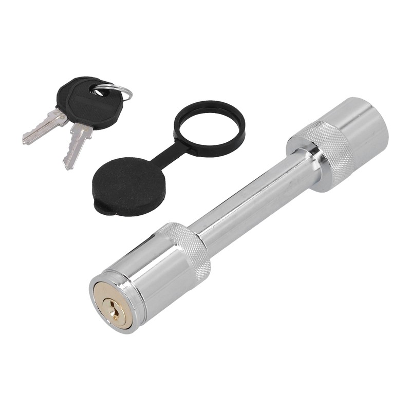 Barbell-Style Hitch Pin Anti-Theft Tow Receiver Locking Coupler with 2