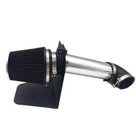 MOOSUN Intake Pipe Perfit Formance Cold Air Intake Kit with Filter 2005-2010 Fit for Dodge/Chrysler (Challenger, Charger, 300) 5.7L 6.1L V8 (Silver Tube & Black Filter)