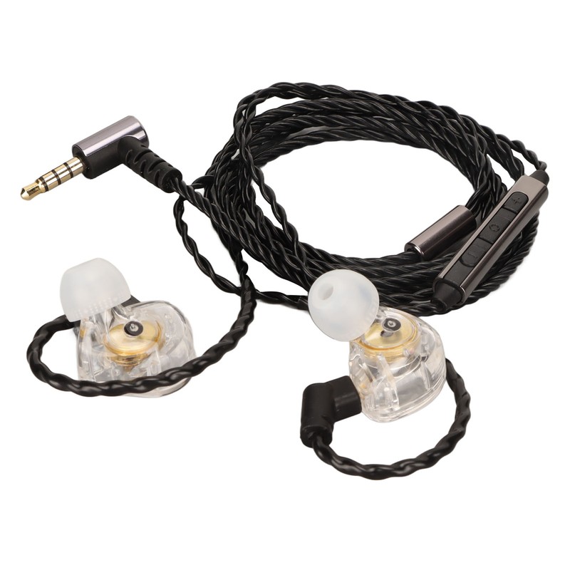 HiFi Wired Earbuds Stereo Dynamic Hybrid 3.5mm Wired Monitor Earbuds