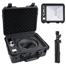XTAR Double-Layer Storage Box for Starlink Mini with Mini Tripod and Power Source Compartment - Ideal Organizer for Efficient Setup