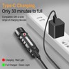 BORUIT RJ28 Mini EDC Keychain Flashlight,Rechargeable 410 Lumens LED Keyring