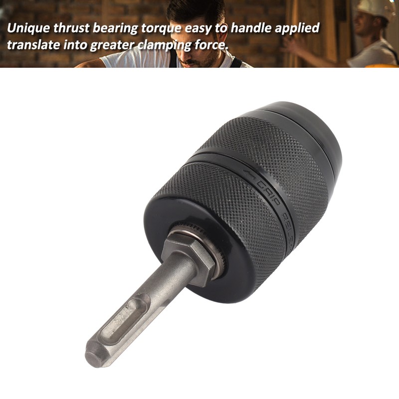 2‑13mm Capacity Metal Keyless Lathe Drill Chuck Converter with SDS