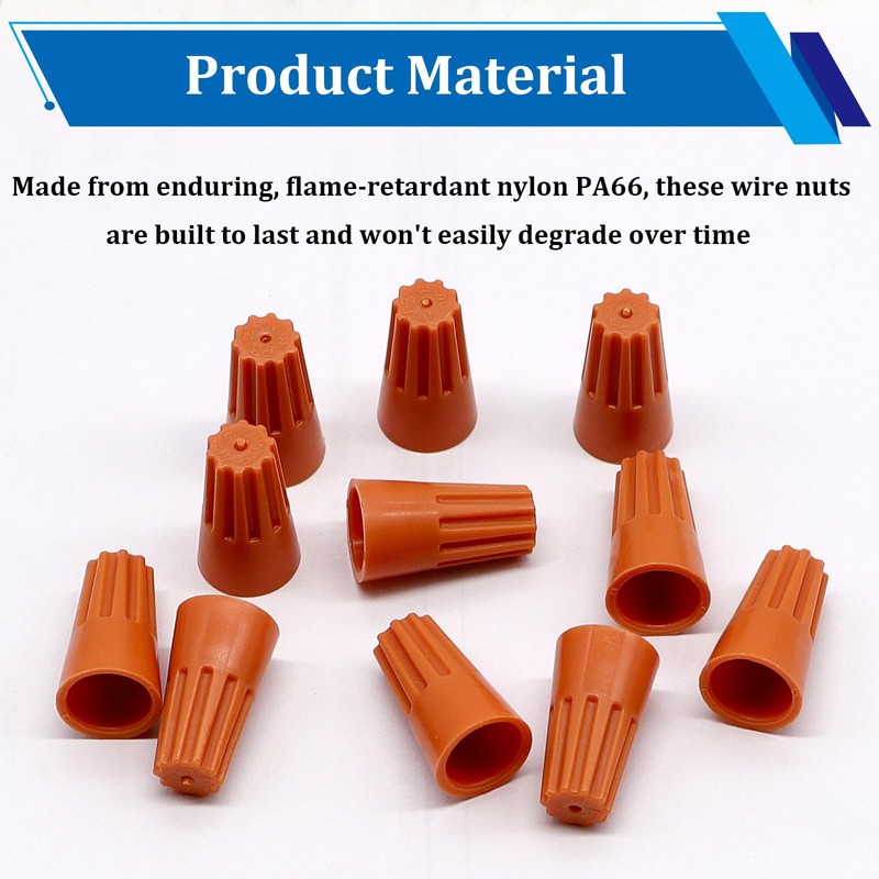 smseace 190Pcs Wire Nuts 18-16AWG Twist Wire connectors Electrical Wire