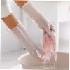 FRCOLOR 2 Pairs Reusable Kitchen Cleaning Gloves Durable Latex Dishwashing