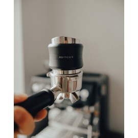 53.3mm Coffee Distributor & Tamper - Normcore Dual Head Coffee Leveler Fits 54mm Breville Portafilters - Built-in Spring - Adjustable Depth, Black