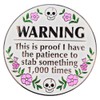 Leraverppy Enamel Pin,Warning This Is Proof I Have The Patience