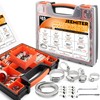 185Pcs 304 Stainless Steel Hose Clamp Kit w/Case & Tools,