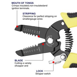 Blyxon 100PCS Compact Wire Connectors, 2/3/5-port Lever-Nut Wire Connectors, Compact Splicing Connectors for Circuit Inline with 50pcs for 3-Port, 40pcs for 2-Port, 10pcs for 5-Port, Wire Strippers