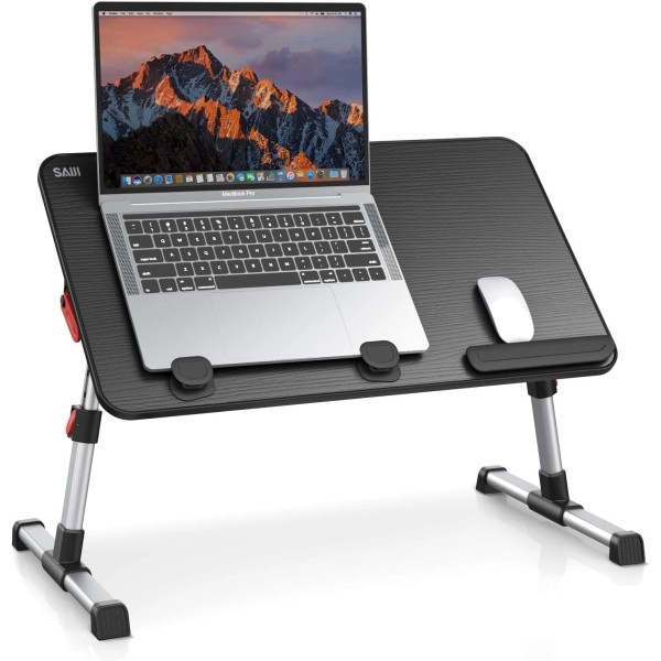 SAIJI Laptop Desk Table, SAIJI Adjustable Stand, 20.5*11.8 inches, Black
