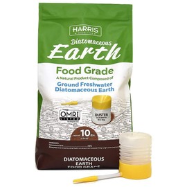 HARRIS Diatomaceous Earth Food Grade, 10lb with Powder Duster Included in The Bag