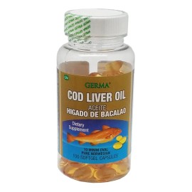 Pure Norwegian Cod Liver Oil Capsules 100s – Natural Omega‑3, Vitamin A & D3 🐟🇳🇴💊