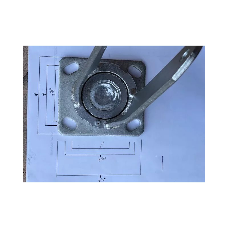 Albion 4 Albion Empire 8" x 2" Steel Wheel Casters