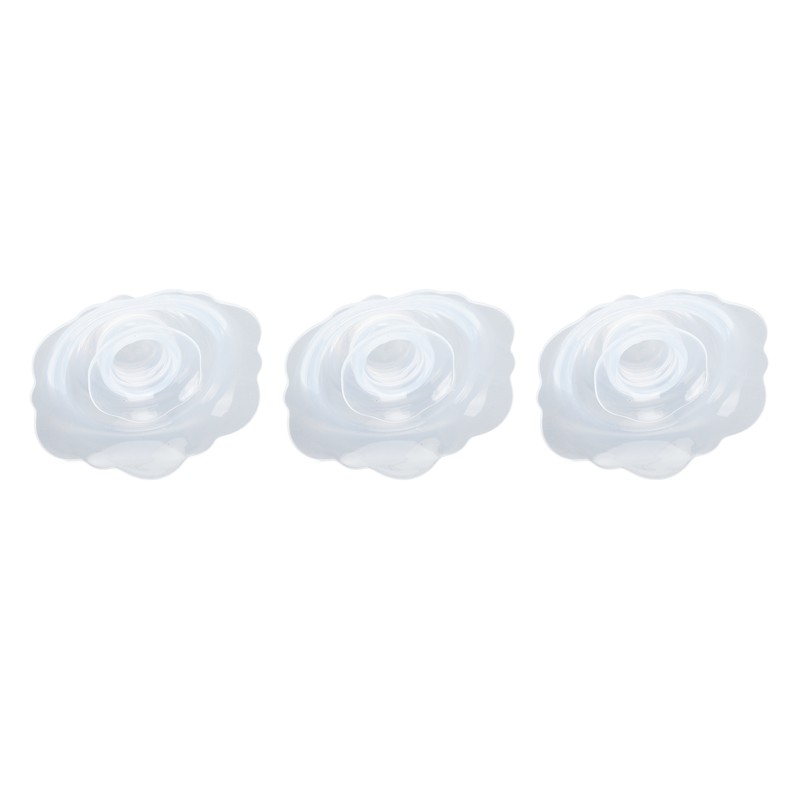 3Pcs Teat Shields 2 Layer Protective Cover for Breastfeeding Nursing