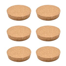 INCREWAY Tapered Cork Stoppers, 6PCS Conical Wooden Wine Bottle Stopper Cork Plugs Replacement Corks for Wine Bottle Glass Bottle Jars, 83 * 77 * 17mm