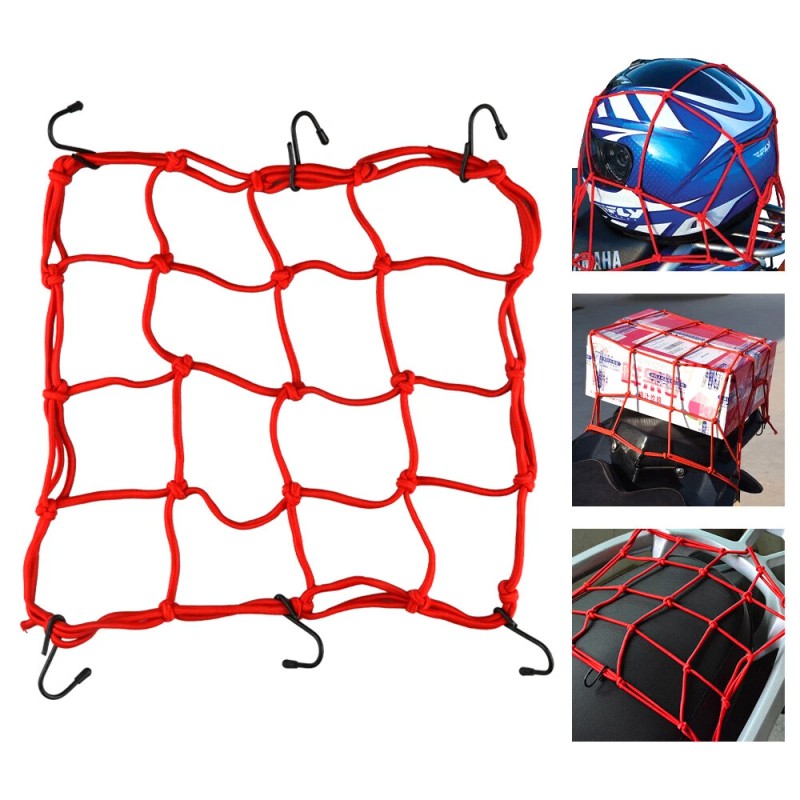 Unbranded 2X Cargo Net Motorcycle Helmet Mesh Luggage Tie Down