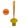 Markwort 4 Pack High Vis Yellow Base Plug with Orange