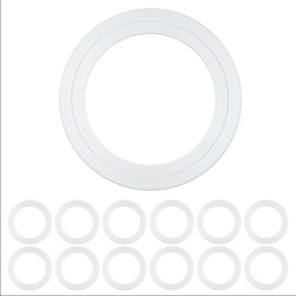 12-Pack Recessed Light Goof Ring for 6-Inch Lights, Beveled Design for Canless Slim Recessed Lights (6-inch)