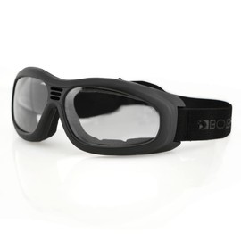 Bobster Touring 2 Goggles,Black Frame/Clear Lens,one size