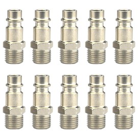 10 Pcs Air Line Connectors 1/4" BSP Hose Fittings Euro Air Fittings for Most Air Line