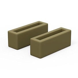 GadgetWraps 22mm Silicone Watch Loops Strap Keeper Holder Retainer for Watch Band/Strap – 4 Pack (Loops, Olive Green)