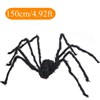 Giant Black Plush Spider for Halloween Decorating – Fuzzy Spider