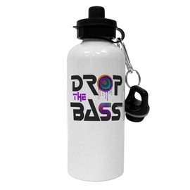 TOOLOUD Drop The Bass - Drips Speaker Aluminum 600ml Water Bottle - White