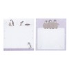 Saezuri Note Penguin Notepad, Tabletop, 2 Patterns, Assorted, 60 Pieces,