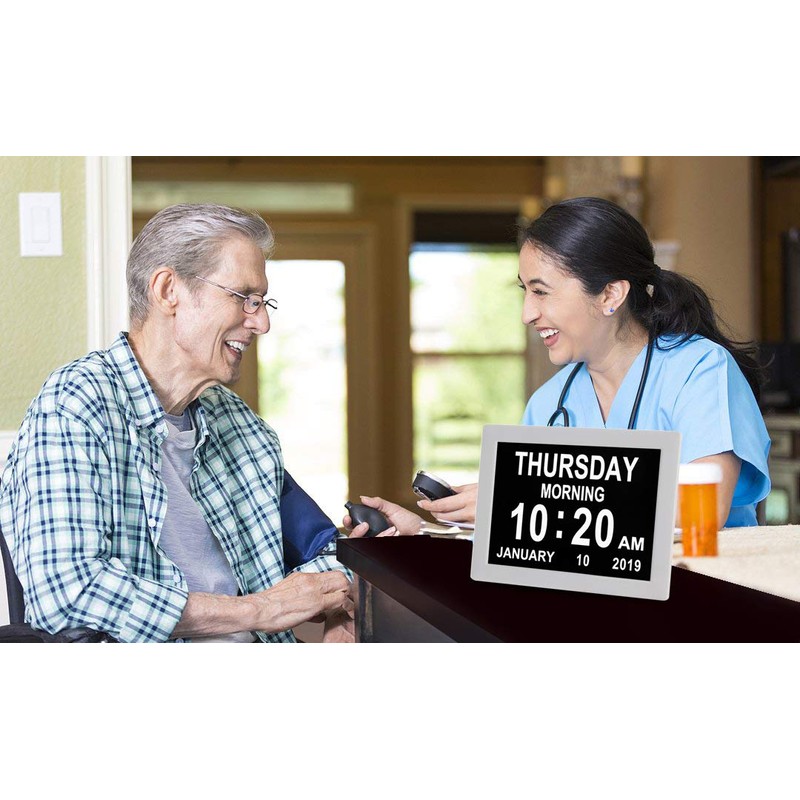 TMCC Dementia Clock Digital Day Calendar Clock -Extra Large Date