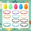 i-Beeboo 12Pcs Fillers Easter Eggs with Nylon Braided Cross Adjustable
