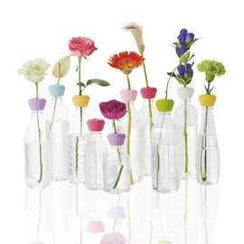 Clay Water Bottle Now You Don't Have The No-Spill Bud Vase on and Vase 'bottly Top Bijou (botori-toppu bizyu "Super Affordable Flower Base Emerald