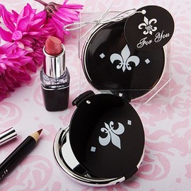 Fleur de lis design mirror compacts, 1