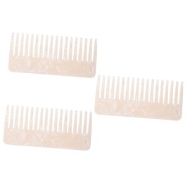 minkissy 3 Pcs Hair Comb Wide Tooth Acetate Fashion Stylish Comb No Static Fashion Decorative
